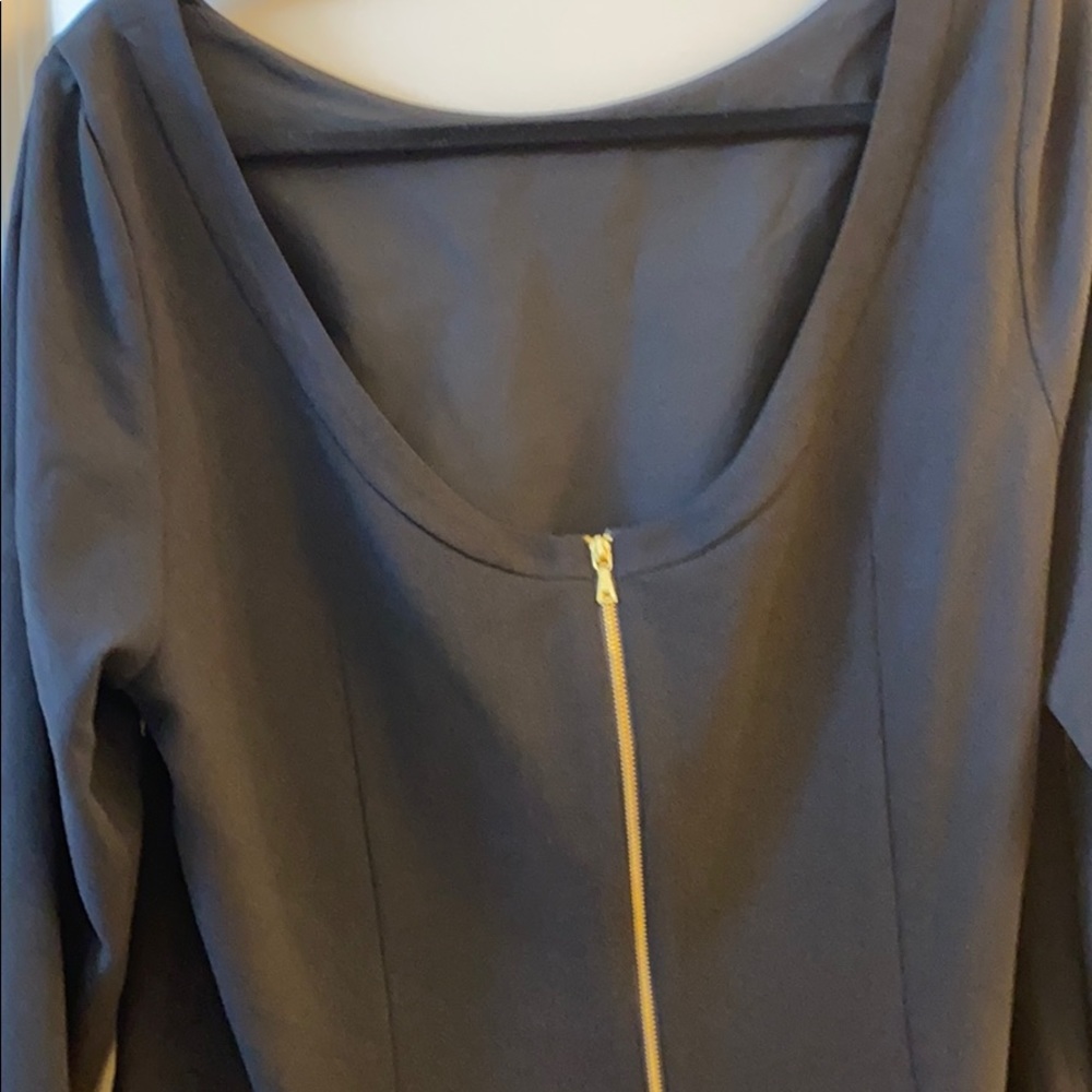 Scoop back Black Dress NWTs - Picture 2 of 6